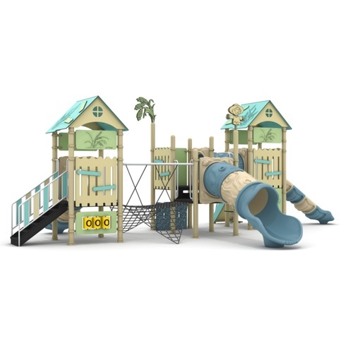 CHILDREN PLAYING EQUIPMENT OUTDOOR PLAYGROUND