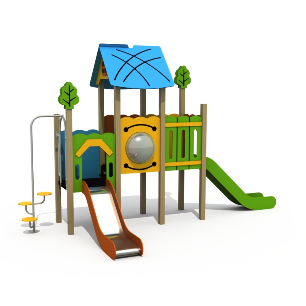 CHILDREN PLAYING EQUIPMENT OUTDOOR PLAYGROUND