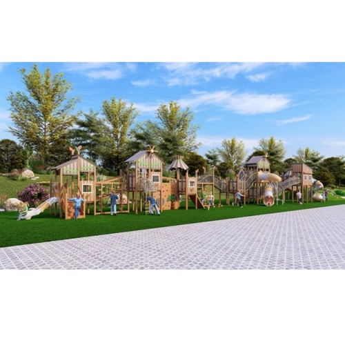 OUTDOOR WOODEN PLAYGROUND
