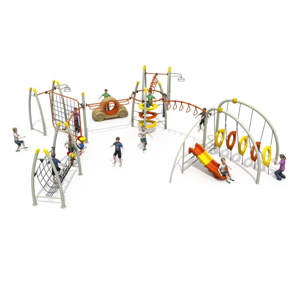 OUTDOOR ROPE COURSE kids play park China factory-Guangzhou Colorful ...