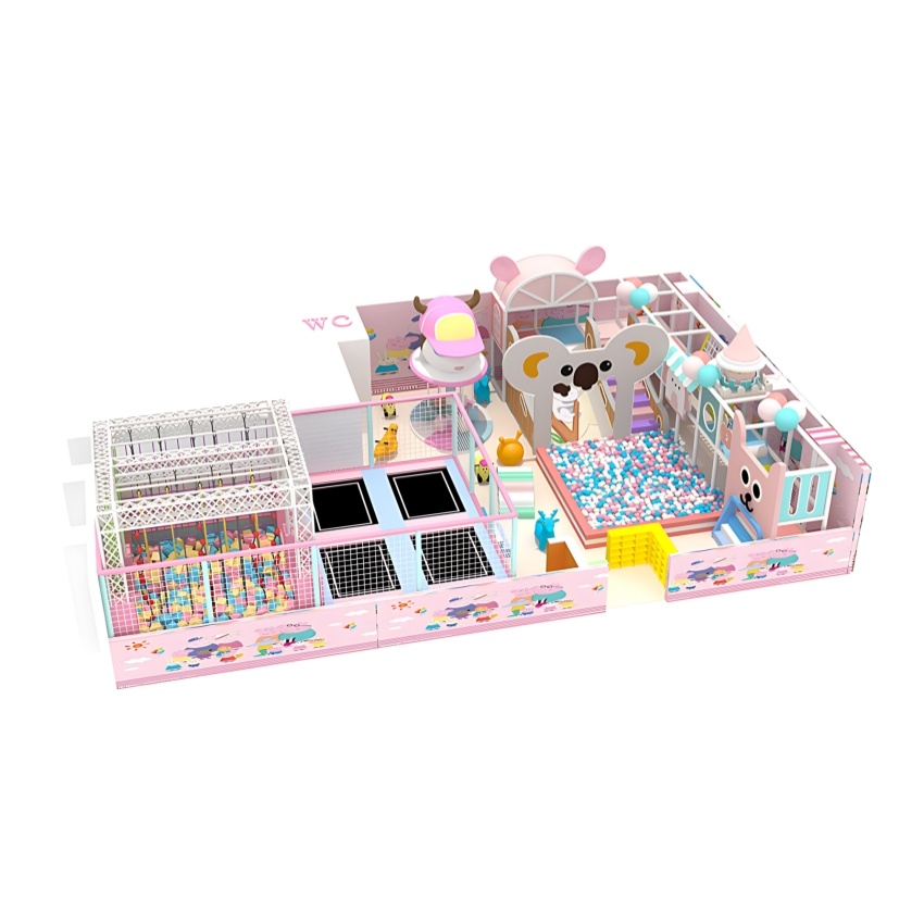 CUTE KIDS INDOOR PLAYGROUND WITH BALLPIT