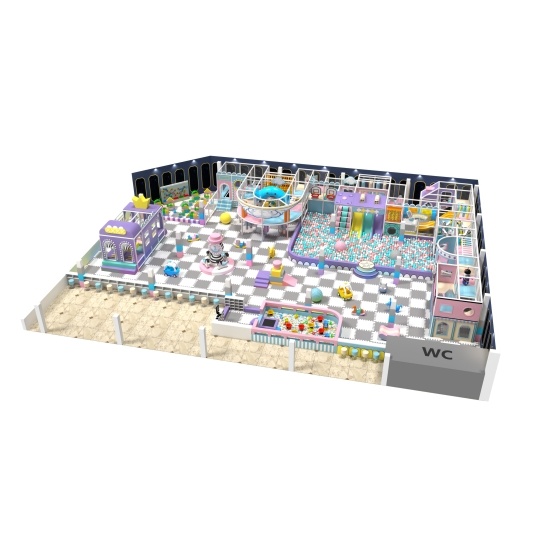 MODULAR AMUSEMENT PARK INDOOR TODDLER SOFT PLAY SET