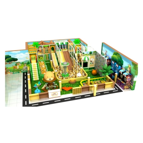 JUNGLE THEME COMMERCIAL ADVENTURE PARK KIDS INDOOR PLAYGROUND