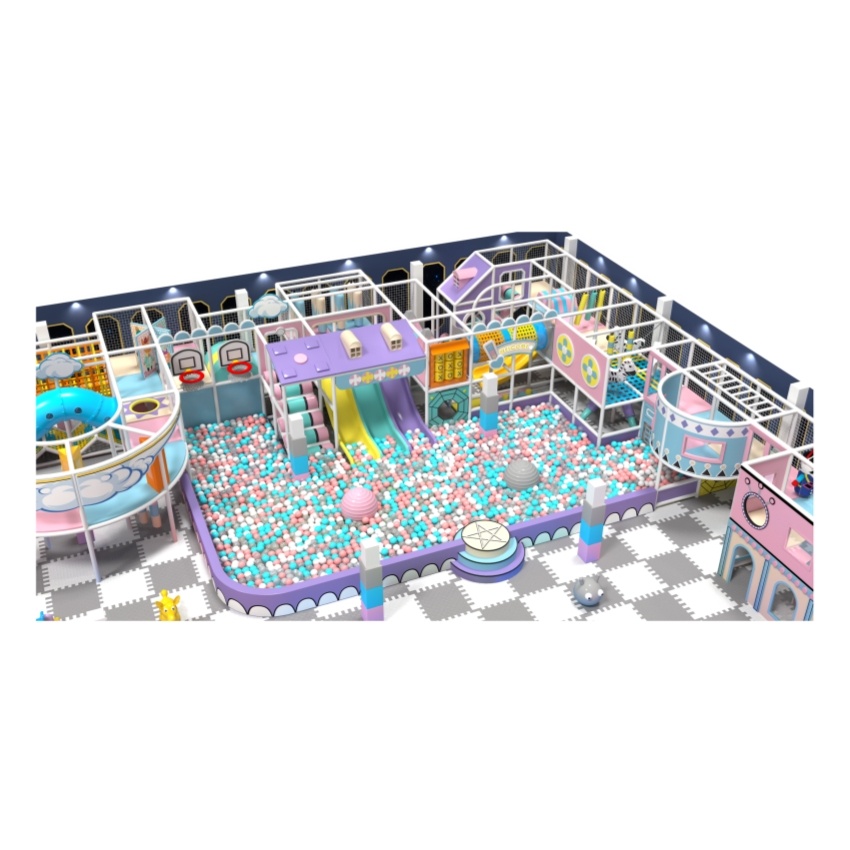 CANDY THEME COMMERCIAL INDOOR PLAYGROUND EQUIPMENT WITH BALL PIT