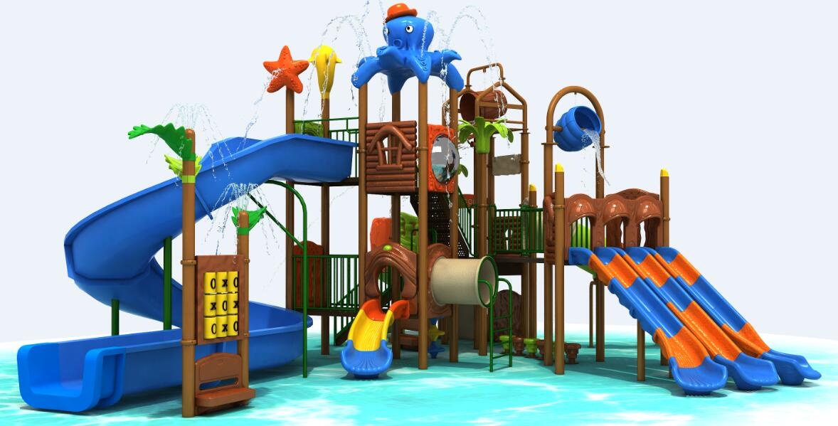 Fiberglass kids water playground for sale