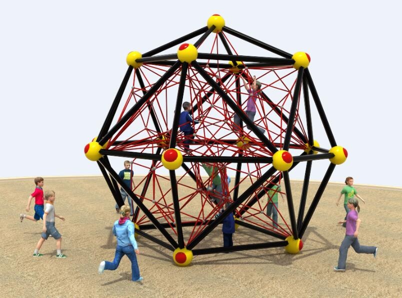 rope climbing structure for outdoor park