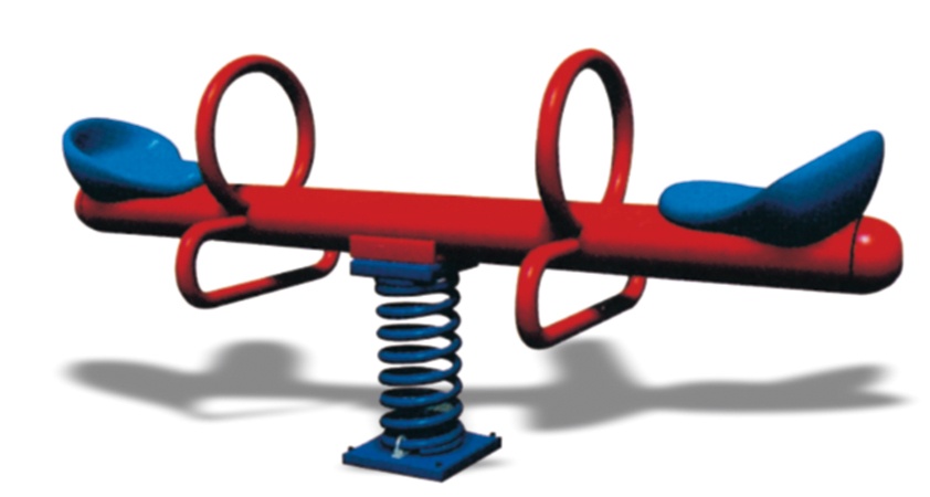 childrens seesaw with springs