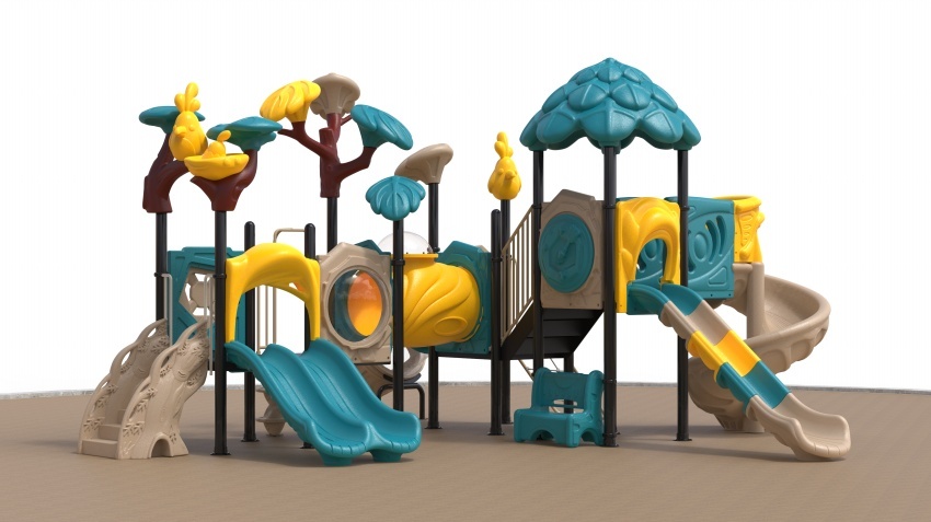 kids playground plastic slides