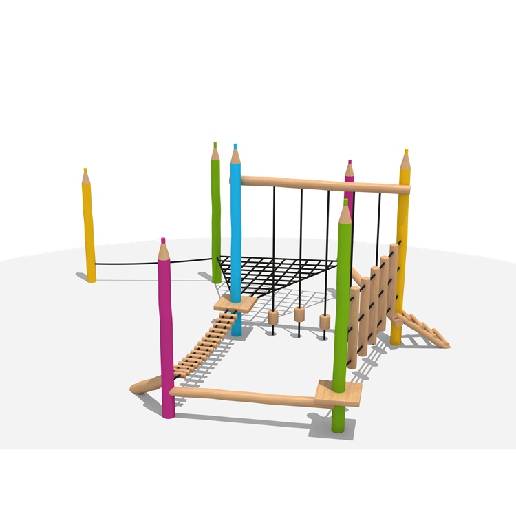 kids wooden play structure