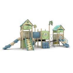 CHILDREN PLAYING EQUIPMENT OUTDOOR PLAYGROUND