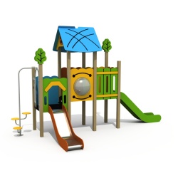 CHILDREN PLAYING EQUIPMENT OUTDOOR PLAYGROUND