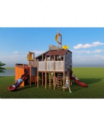 WOODEN OUTDOOR PLAYGROUND