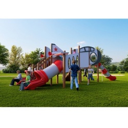 PLAYGROUND WOODEN OUTDOOR