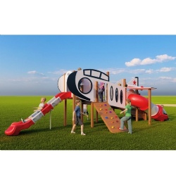 PLAYGROUND WOODEN OUTDOOR