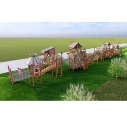 OUTDOOR WOODEN PLAYGROUND