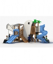 WOODEN PLAYGROUND FOR KIDS OUTDOOR