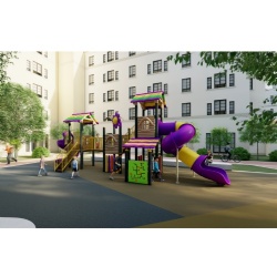 PARK GAMES PLASTIC SLIDE PLAYGROUND OUTDOOR