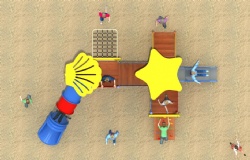 outdoor play structure for primary school