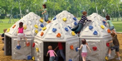plasctic climbing wall for preschool