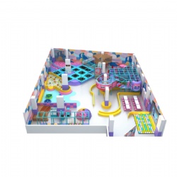 CUSTOMIZED KIDS INDOOR PLAYGROUND WITH TRAMPOLINE
