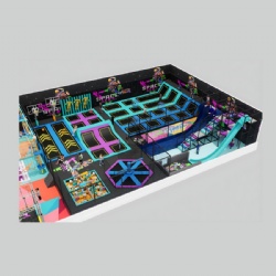 CUSTOMIZED KIDS INDOOR PLAYGROUND TRAMPOLINE PARK EQUIPMENT