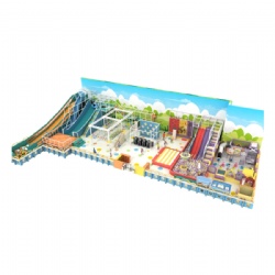 MODULAR ADVENTURE PARK INDOOR CHILDREN PLAYGROUND STRUCTURE