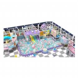 CANDY THEME COMMERCIAL INDOOR PLAYGROUND EQUIPMENT WITH BALL PIT