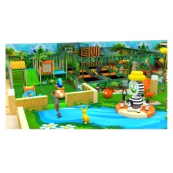 JUNGLE THEME CUSTOMIZED ADNENTURE INDOOR PLAYGROUND FOR KIDS