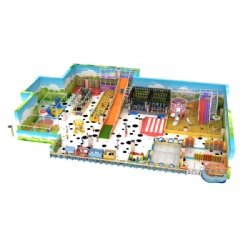 NEW DESIGN AMUSEMENT INDOOR CHILDREN PLAYGROUND WITH MULTIPLE ACTIVITIES