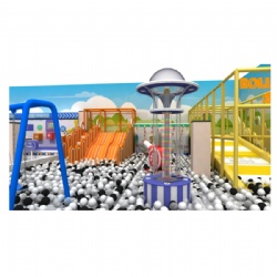 CHILDREN MODULAR INDOOR PLAYGROUND WITH BALL PIT