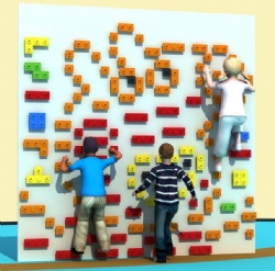 kindergarten wall climbing for play park
