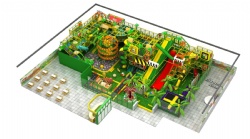 MODULAR INDOOR STRUCTURE WITH BIG TUNNEL SLIDE