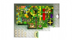 MODULAR INDOOR STRUCTURE WITH BIG TUNNEL SLIDE
