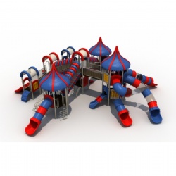 MODULAR HUGE OUTDOOR PLAYGROUND SLIDE SET