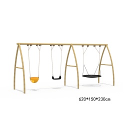 OUTDOOR PLAYGROUND SWING SET FOR CHILDREN