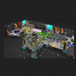 MODULAR INDOOR COMMERCIAL TRAMPOLINE PARK