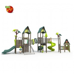 HDPE OUTDOOR CHILDREN PLAY EQUIPMENT SLIDE SET