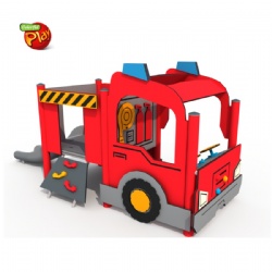 HDPE OUTDOOR FIRE TRUCK KIDS SLIDE