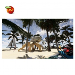 CUSTOMIZED OCTOPUS OUTDOOR CHILDREN PLAYGROUND SET WITH STAINLESS STEEL SLIDE