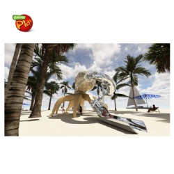 CUSTOMIZED OCTOPUS OUTDOOR CHILDREN PLAYGROUND SET WITH STAINLESS STEEL SLIDE
