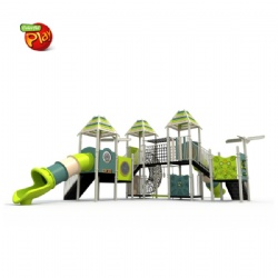 TRIPLE TOWERS OUTDOOR KIDS PLAYGROUND STRUCTURE FOR SCHOOL