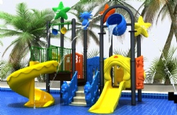 Water park structure for swimming pool