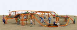 outdoor rope climbing unit for community