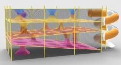 Trampoline nets playground