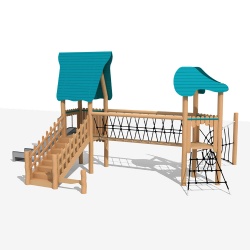 robinia wood playground